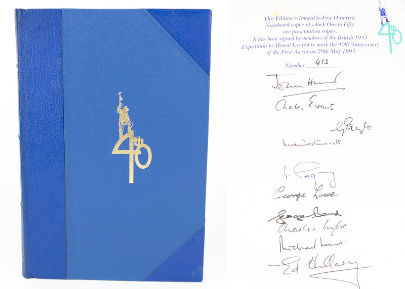 THE ASCENT OF EVEREST, LIMITED EDITION BOOK SIGNED JOHN HUNT, EDMUND HILLARY etc