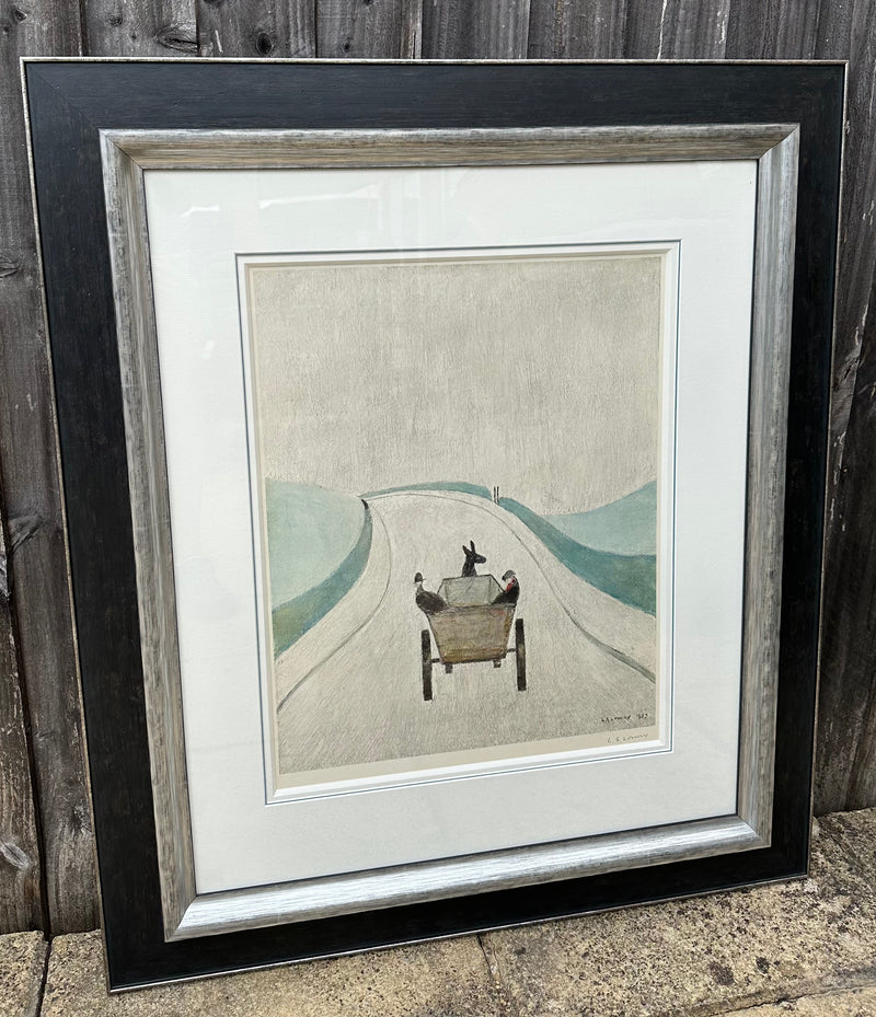 L.S. LAURENCE STEPHEN LOWRY, 'THE CART', SIGNED LIMITED EDITION COLOUR PRINT 24/850