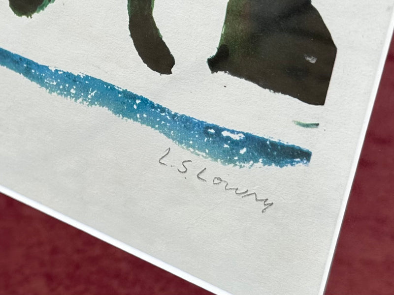 L.S. LAURENCE STEPHEN LOWRY, 'PEOPLE STANDING ABOUT', SIGNED LIMITED EDITION PRINT 209/500