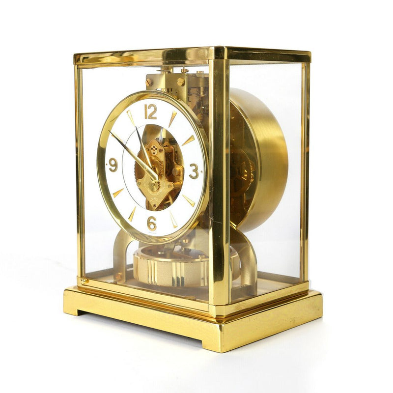 JAEGER LECOULTRE ATMOS METAL CALIBRE 526-5 BRASS/GLASS BRACKET MANTEL CLOCK