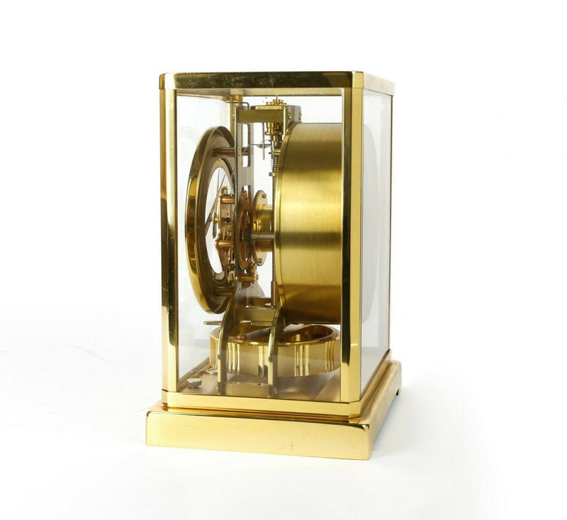 JAEGER LECOULTRE ATMOS METAL CALIBRE 526-5 BRASS/GLASS BRACKET MANTEL CLOCK