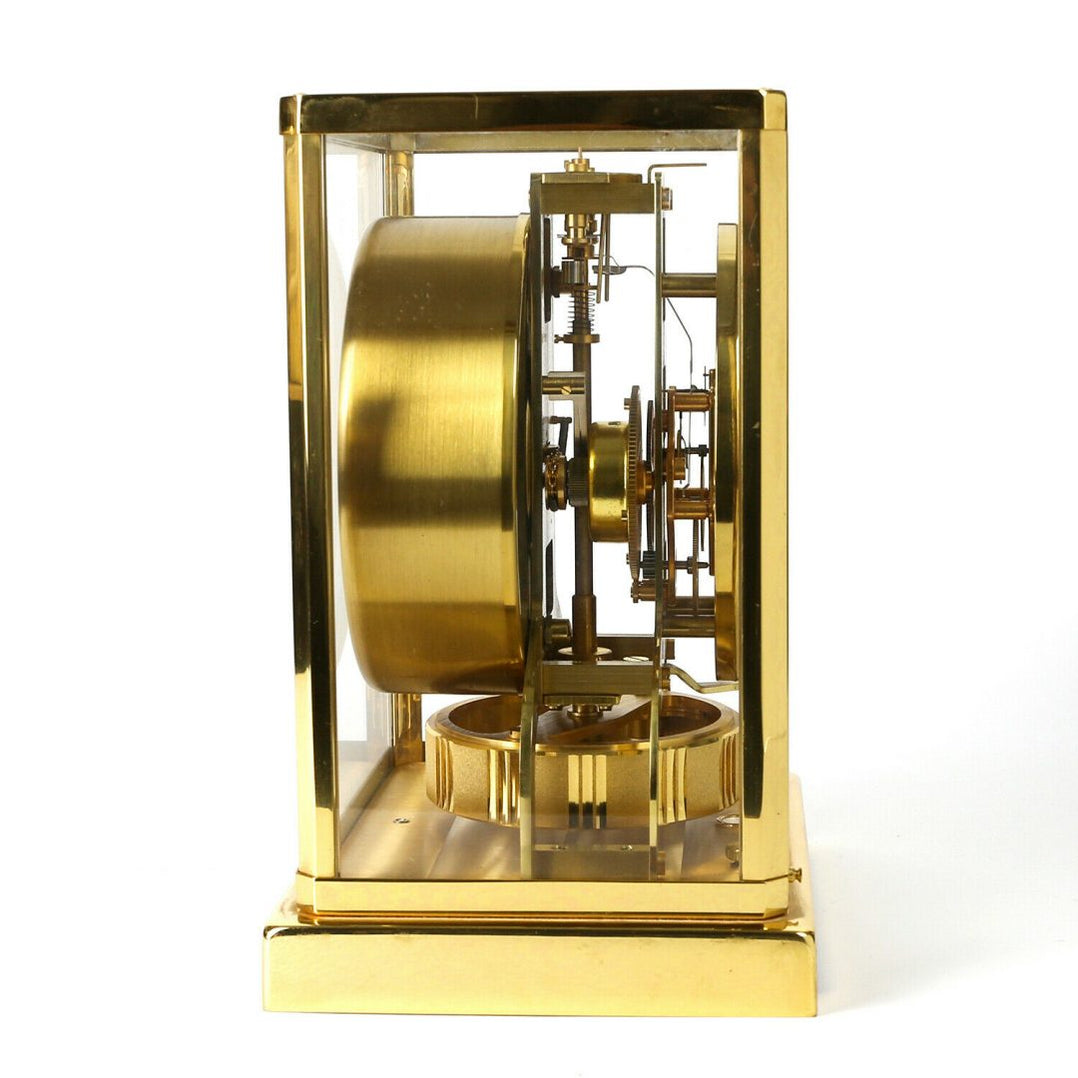 Jaeger Lecoultre Atmos Metal Calibre 526-5 Brass/Glass Bracket Mantel ...