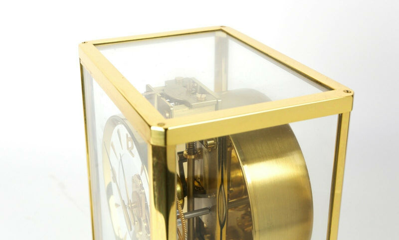 JAEGER LECOULTRE ATMOS METAL CALIBRE 526-5 BRASS/GLASS BRACKET MANTEL CLOCK