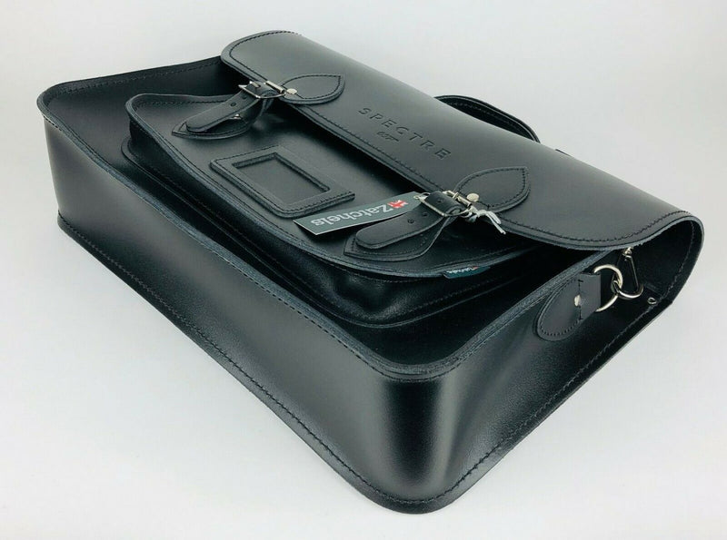 JAMES BOND - 2015 SPECTRE ZATCHELS LEATHER CREW SATCHEL BAG HOLDALL &amp; BOX TAGS