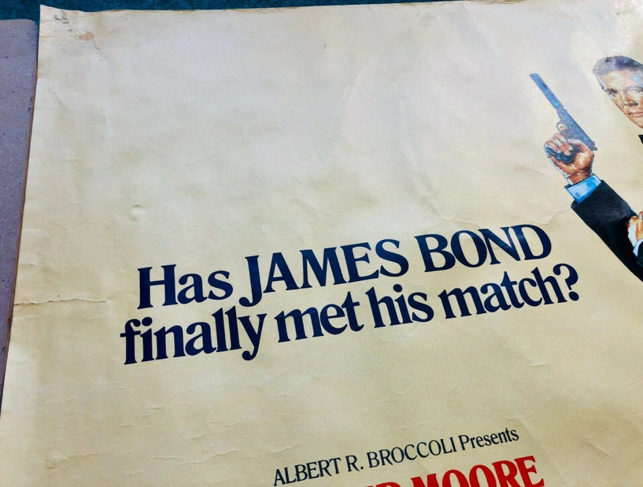 JAMES BOND, A VIEW TO A KILL (1985) - ORIGINAL QUAD ROGER MOORE FILM MOVIE POSTER