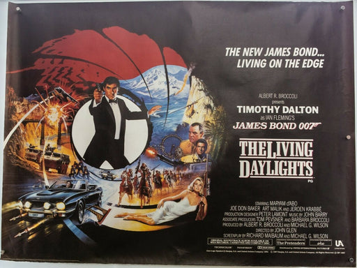 James Bond Living Daylights poster