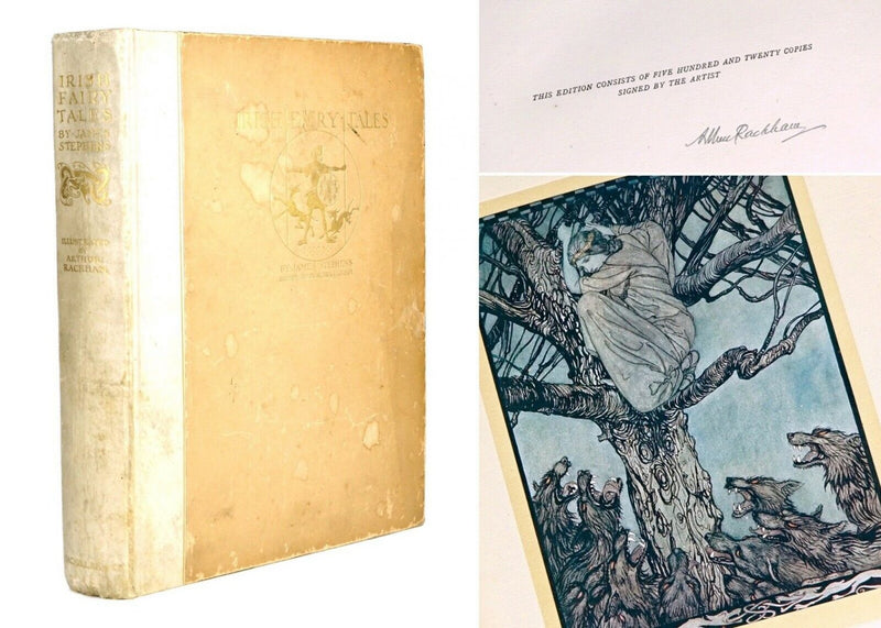 JAMES STEPHENS 'IRISH FAIRY TALES' 1920, ILLUSTRATED BY ARTHUR RACKHAM, SIGNED