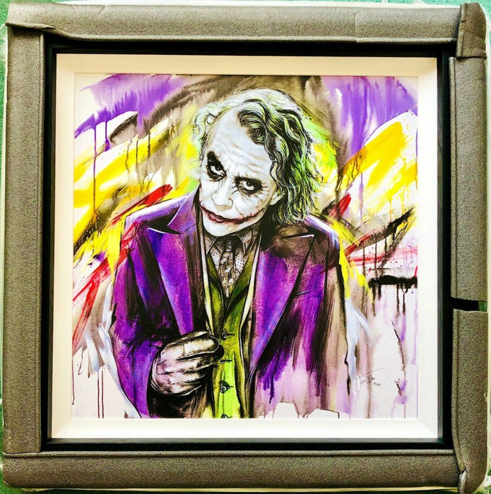 JEN ALLEN (BRITISH, C20th) -ACE OF KNAVES- LIMITED EDITION BATMAN JOKER PRINT &amp; COA