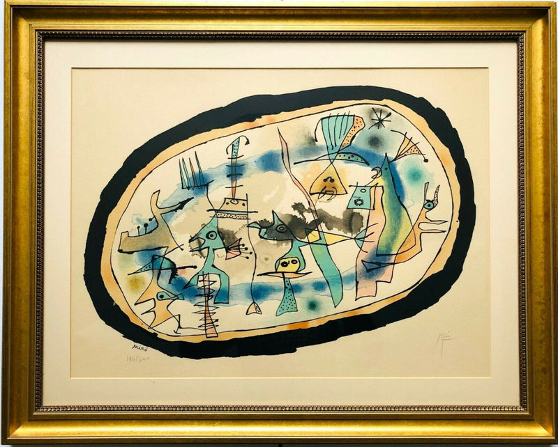 JOAN MIRO -LA NAISSANCE DU JOUR- 1957 LIMITED EDITION LITHOGRAPH PRINT, SIGNED