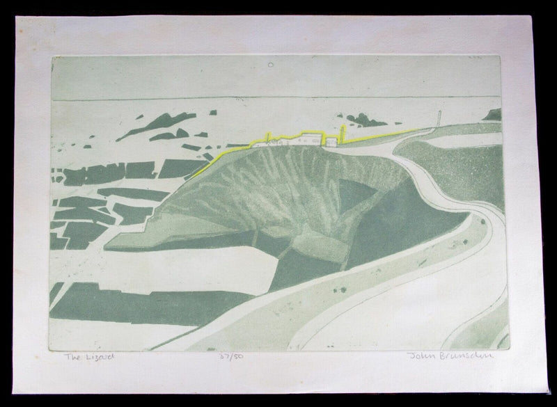 JOHN BRUNSDON (BRITISH, 1933-2014) -THE LIZARD- LIMITED EDITION ETCHING PRINT, SIGNED