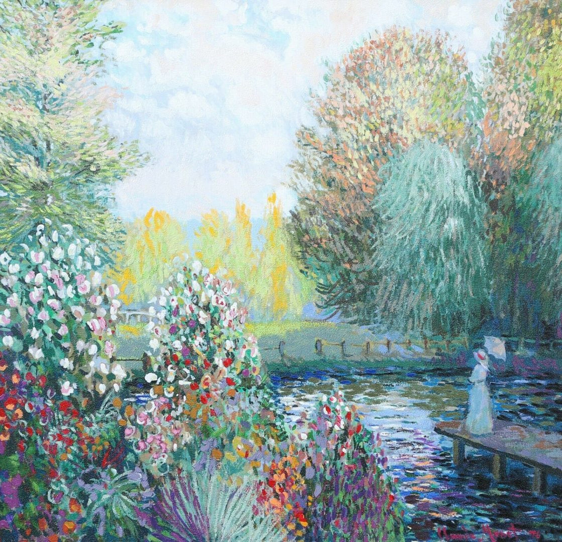 John Myatt (british, B.1945) -park At Montgeron- Claude Monet Limited 