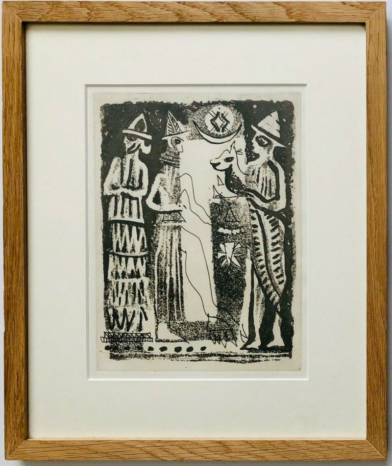 JOHN PIPER 'FIGURES FROM A SEAL' LITHOGRAPH PRINT