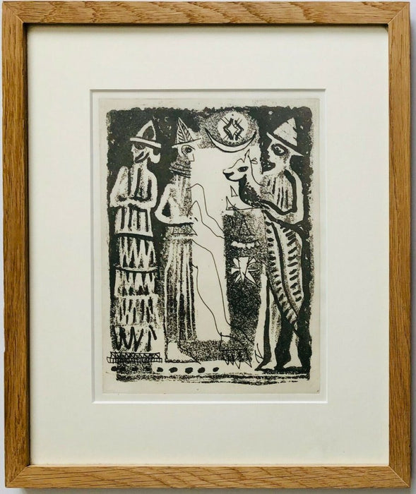 JOHN PIPER (BRITISH, 1903-1992) -FIGURES FROM A SEAL- LITHOGRAPH PRINT