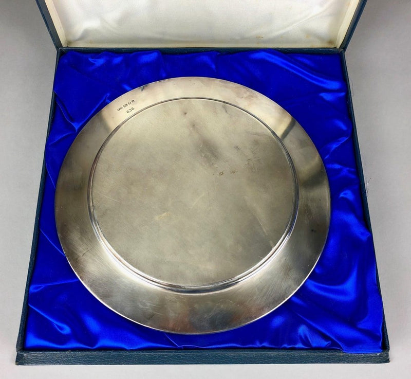 JOHN SKEAPING 'DAHILIA' 1973 STERLING SILVER ERII HORSE RACING PLATE DISH PLAQUE