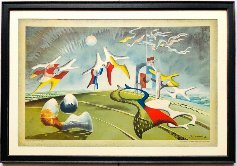 JOHN TUNNARD 'HOLIDAY' SP18 SCHOOL PRINTS COLOUR LITHOGRAPH PRINT