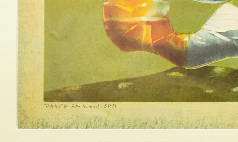 JOHN TUNNARD 'HOLIDAY' SP18 SCHOOL PRINTS COLOUR LITHOGRAPH PRINT