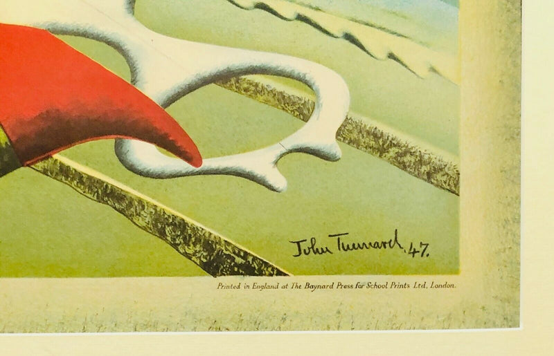 JOHN TUNNARD 'HOLIDAY' SP18 SCHOOL PRINTS COLOUR LITHOGRAPH PRINT