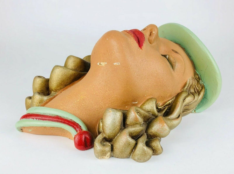 JON DOUGLAS 'VICKY LESTER' LARGE ART DECO LADY FACE MASK WALL PLAQUE No. 3380