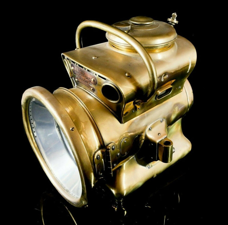 JOSEPH LUCAS LTD - BRASS KING OF THE ROAD AUTOMOBILE HEAD-LIGHT LAMP 576