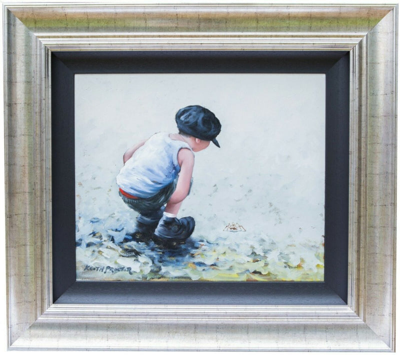 KEITH PROCTOR (BRITISH, b.1961) -WATCHING YOU WATCHING ME!- OIL ON CANVAS SIGNED