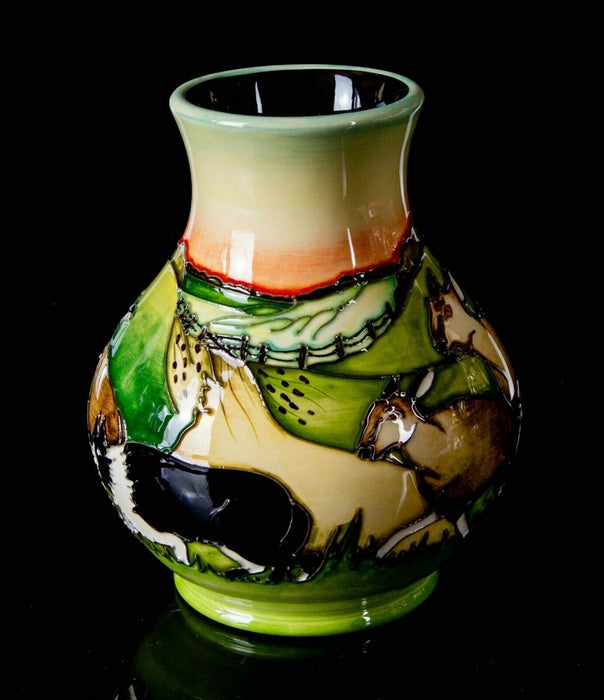 KERRY GOODWIN for MOORCROFT POTTERY -CHEVIOT SHEEP- COUNTRYSIDE COLLECTION VASE