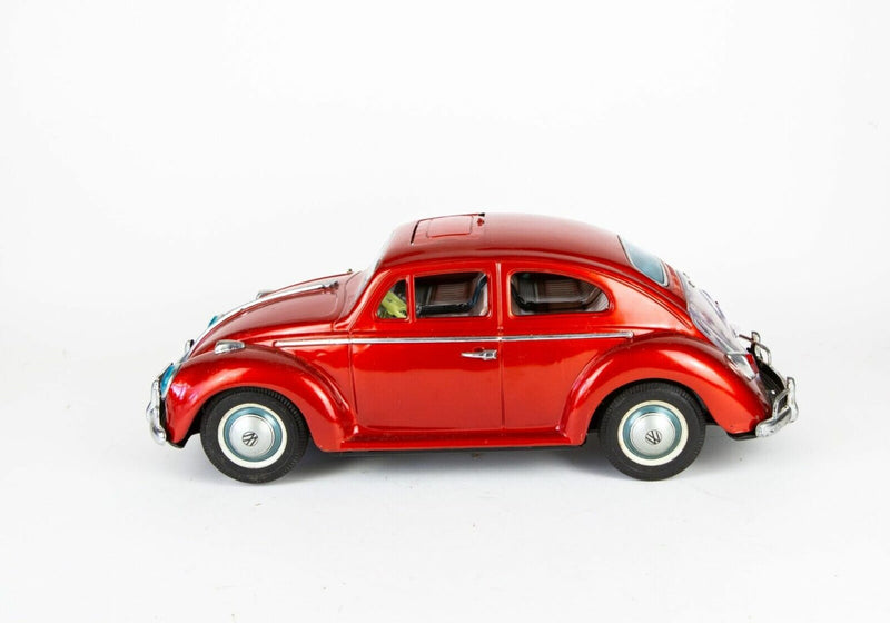 KINGSIZE VOLKSWAGEN - VINTAGE JAPANESE TIN PLATE MODEL VW BEETLE CAR 4084, BOXED