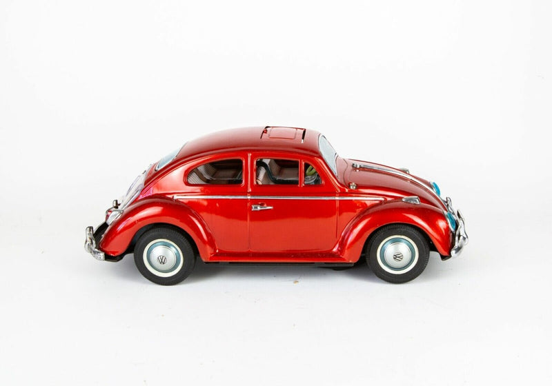 KINGSIZE VOLKSWAGEN - VINTAGE JAPANESE TIN PLATE MODEL VW BEETLE CAR 4084, BOXED