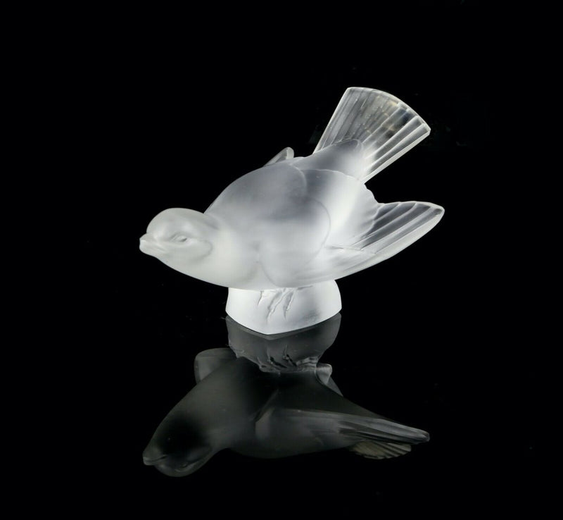 lalique glass sparrow