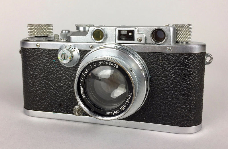 LEICA 3 ERNST LEITZ WETZLAR D.R.P. CAMERA 139244 &amp; SUMMAR f=5cm 1:2 LENS 208466
