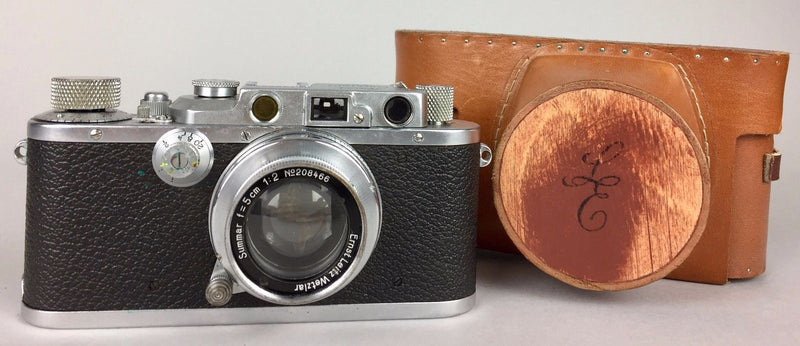 LEICA 3 ERNST LEITZ WETZLAR D.R.P. CAMERA 139244 &amp; SUMMAR f=5cm 1:2 LENS 208466