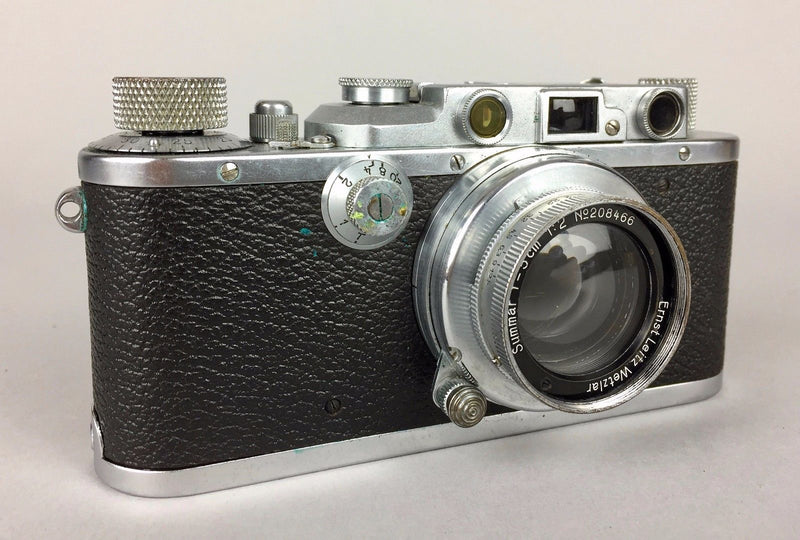 LEICA 3 ERNST LEITZ WETZLAR D.R.P. CAMERA 139244 &amp; SUMMAR f=5cm 1:2 LENS 208466