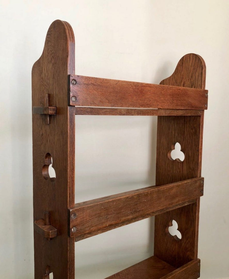 LIBERTY & Co. - ARTS & CRAFTS SOLID OAK 3-TIER SEDLEY BOOKCASE
