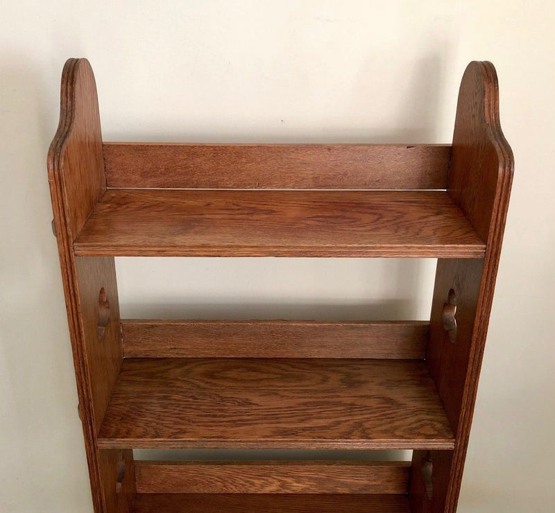 LIBERTY & Co. - ARTS & CRAFTS SOLID OAK 3-TIER SEDLEY BOOKCASE