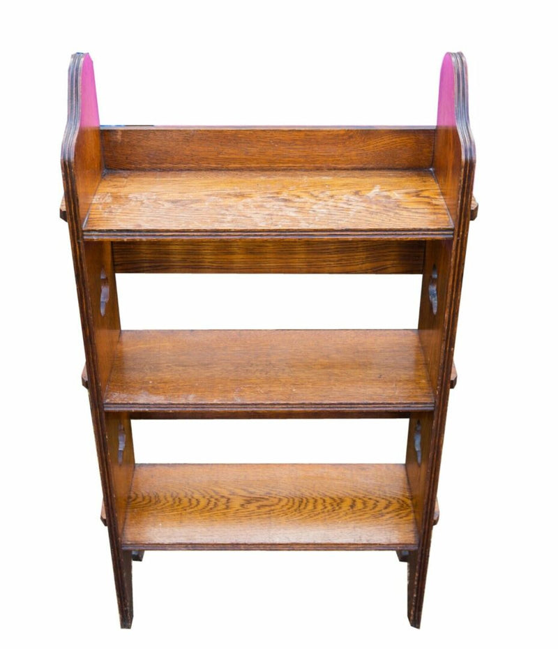 LIBERTY & Co. - EDWARDIAN ARTS &; CRAFTS SOLID OAK SEDLEY BOOKCASE SHELF UNIT