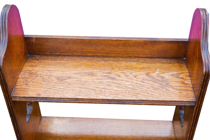 LIBERTY & Co. - EDWARDIAN ARTS &; CRAFTS SOLID OAK SEDLEY BOOKCASE SHELF UNIT