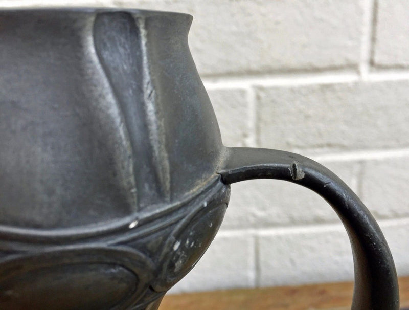 ARCHIBALD KNOX for LIBERTY &amp; Co. - TUDRIC PEWTER TWIN HANDLED TULIP VASE 029