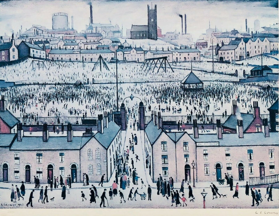 lowry signed print britain play