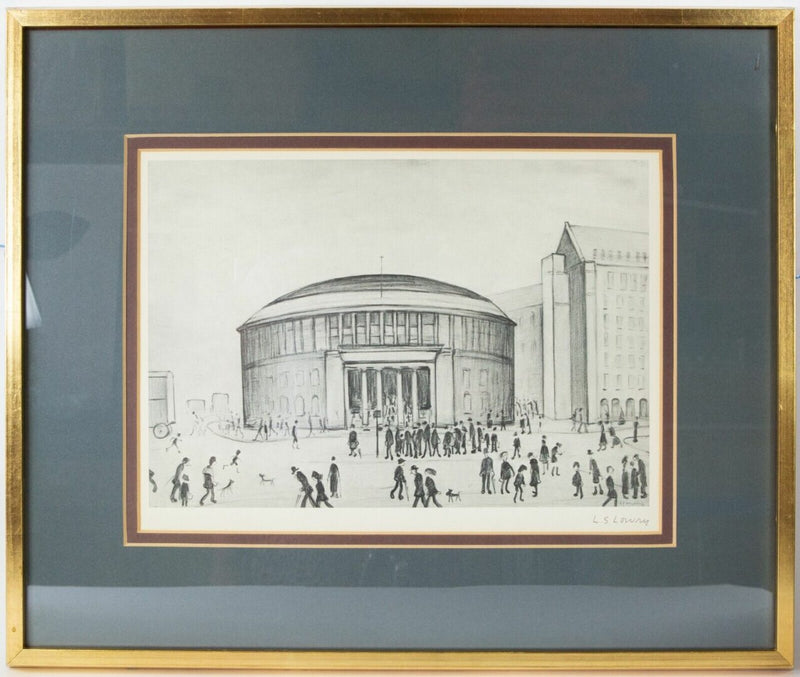 L.S. LAURENCE STEPHEN LOWRY, 'REFERENCE LIBRARY', SIGNED LIMITED EDITION PRINT