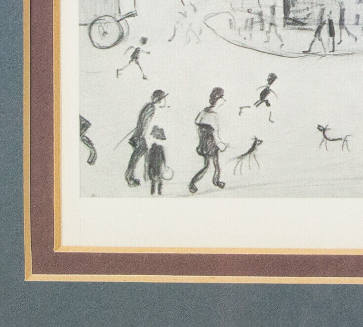 L.S. LAURENCE STEPHEN LOWRY, 'REFERENCE LIBRARY', SIGNED LIMITED EDITION PRINT