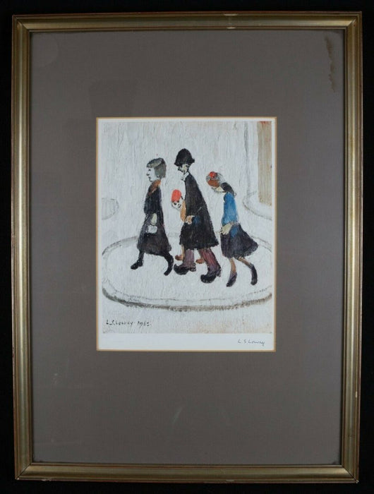 LAURENCE STEPHEN LOWRY (1887-1976) -THE FAMILY- LIMITED EDITION PRINT 729/850, SIGNED