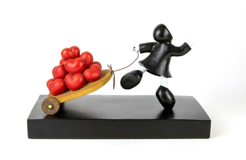 MACKENZIE THORPE (BRITISH, b.1956) -BRINGER OF LOVE- LIMITED EDITION SCULPTURE