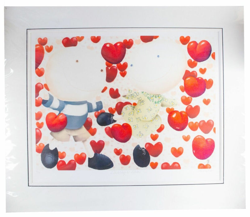 MACKENZIE THORPE -DANCING IN LOVE- LARGE LIMITED EDITION PRINT 142/295, SIGNED