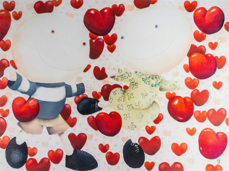 MACKENZIE THORPE -DANCING IN LOVE- LARGE LIMITED EDITION PRINT 142/295, SIGNED
