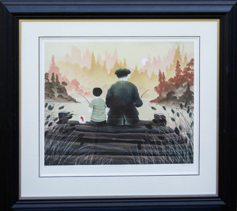 MACKENZIE THORPE (BRITISH, b.1956) -ALL OUR YESTERDAYS- LIMITED EDITION PRINT 81/195 COA