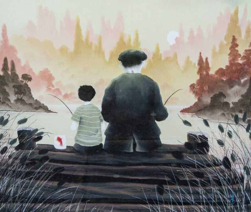MACKENZIE THORPE (BRITISH, b.1956) -ALL OUR YESTERDAYS- LIMITED EDITION PRINT 81/195 COA