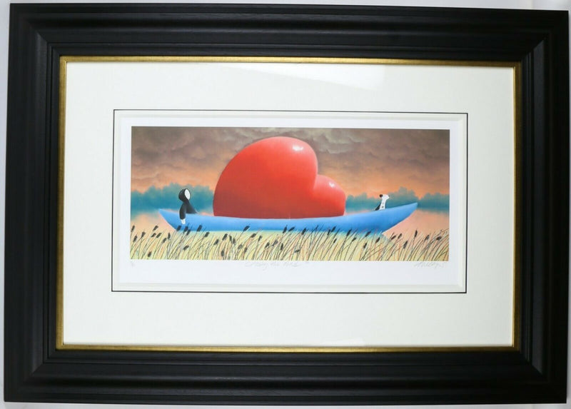 MACKENZIE THORPE (BRITISH, b.1956) -CROSSING THE POND- LIMITED EDITION PRINT, 15/49