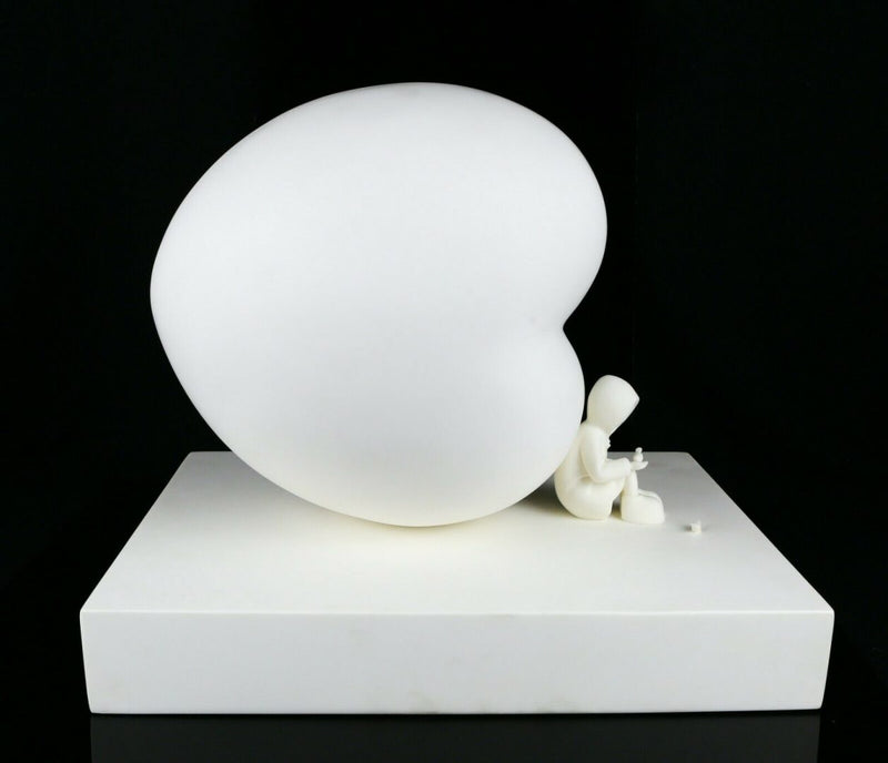 MACKENZIE THORPE (BRITISH, b.1956) -FEED THE BIRDS- LIMITED EDITION SCULPTURE, 94/295