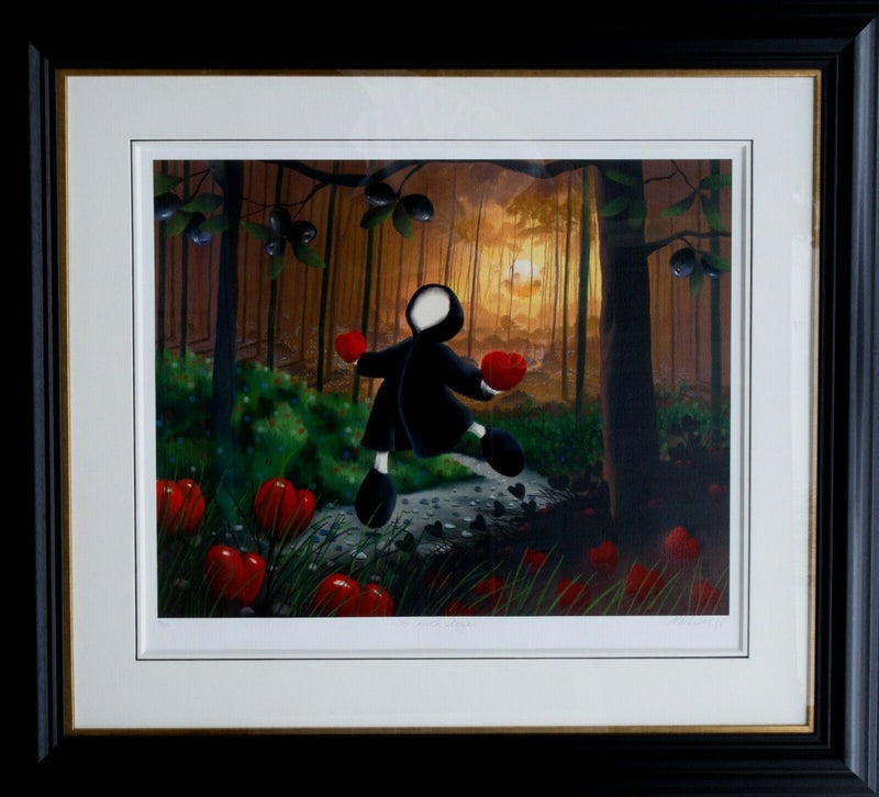 MACKENZIE THORPE (BRITISH, b.1956) -SO MUCH FOR LOVE- LIMITED EDITION PRINT 28/295 &amp; COA