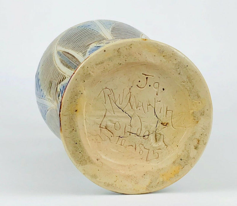 MARTIN BROTHERS, 1875 - STUDIO POTTERY GLAZED VASE, SIGNED