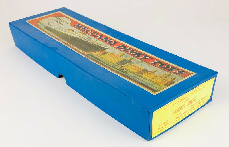 MECCANO DINKY - FAMOUS LINERS GIFT SET No. 51 PRE-WAR 1934-40 BOAT SHIP SET